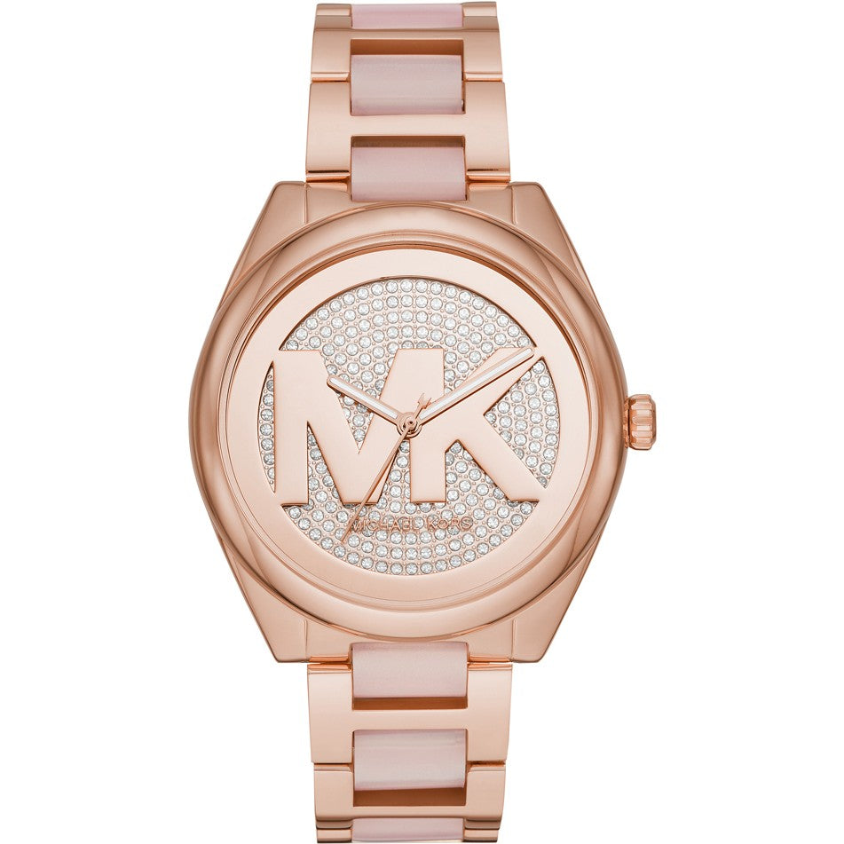 Michael Kors Ladies Watch Janelle 42mm Rose Gold MK7089-GR8 Sunglasses