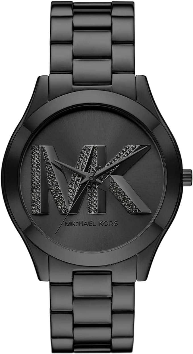 Michael Kors Ladies Watch Slim Runway 42mm Black MK4734-GR8 Sunglasses