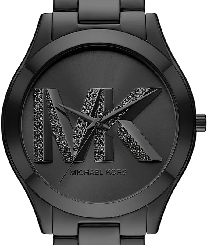 Michael Kors Ladies Watch Slim Runway 42mm Black MK4734-GR8 Sunglasses