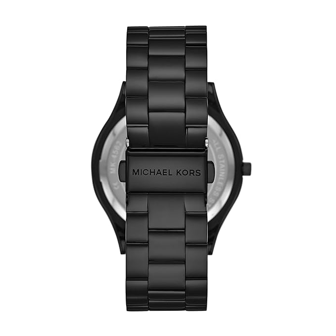 Michael Kors Ladies Watch Slim Runway 42mm Black MK4562-GR8 Sunglasses