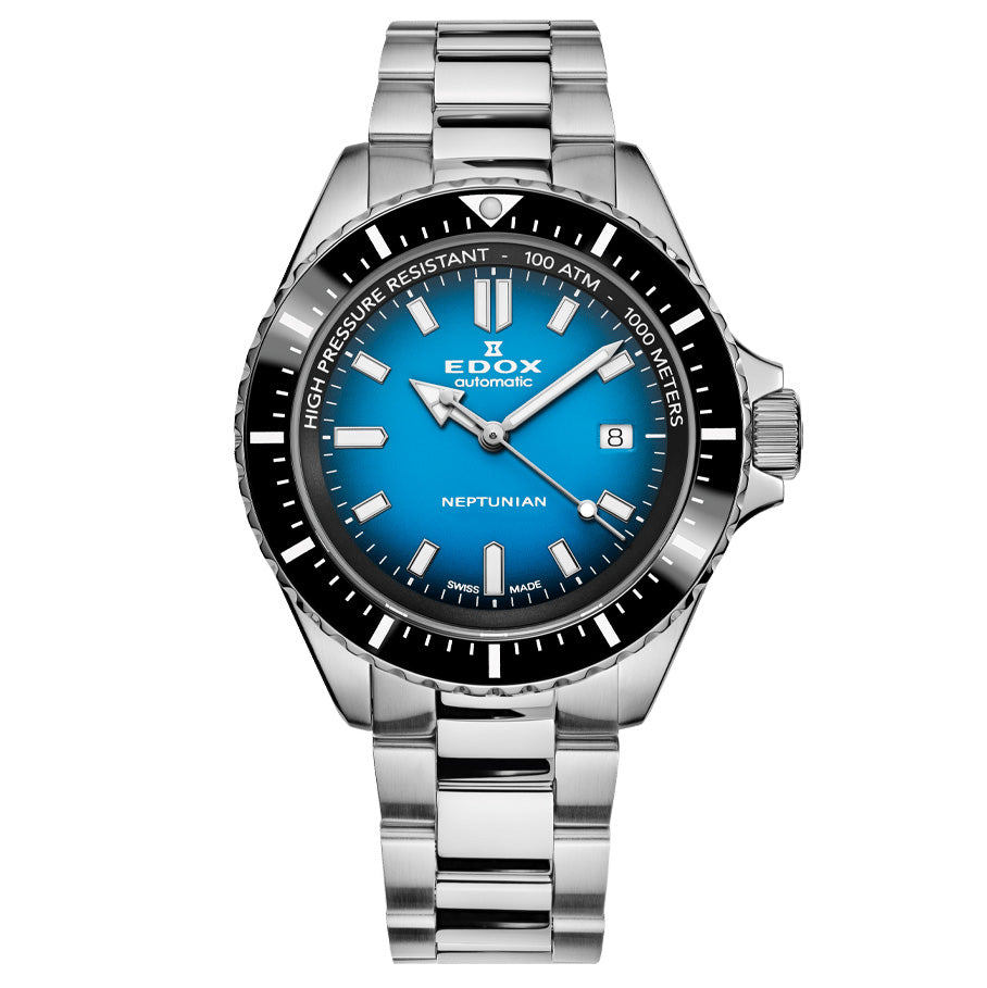 Edox Men's Watch Neptunian Automatic Blue 80120-3NM-BUIDN-GR8 Sunglasses