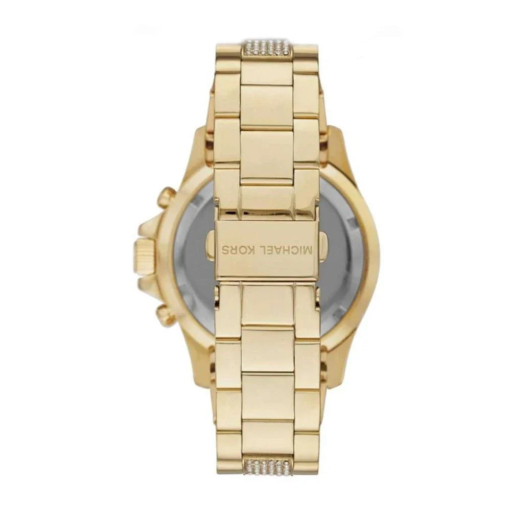 Michael Kors Ladies Watch Everest Chronograph 42mm Black Gold MK5828-GR8 Sunglasses