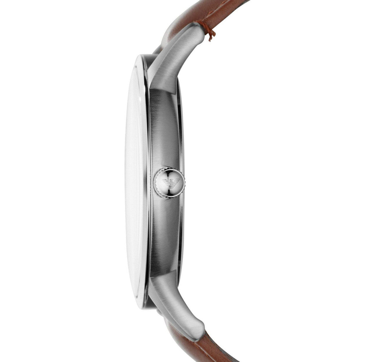 Emporio Armani Men's Watch 43mm Renato Silver Brown AR2463-GR8 Sunglasses