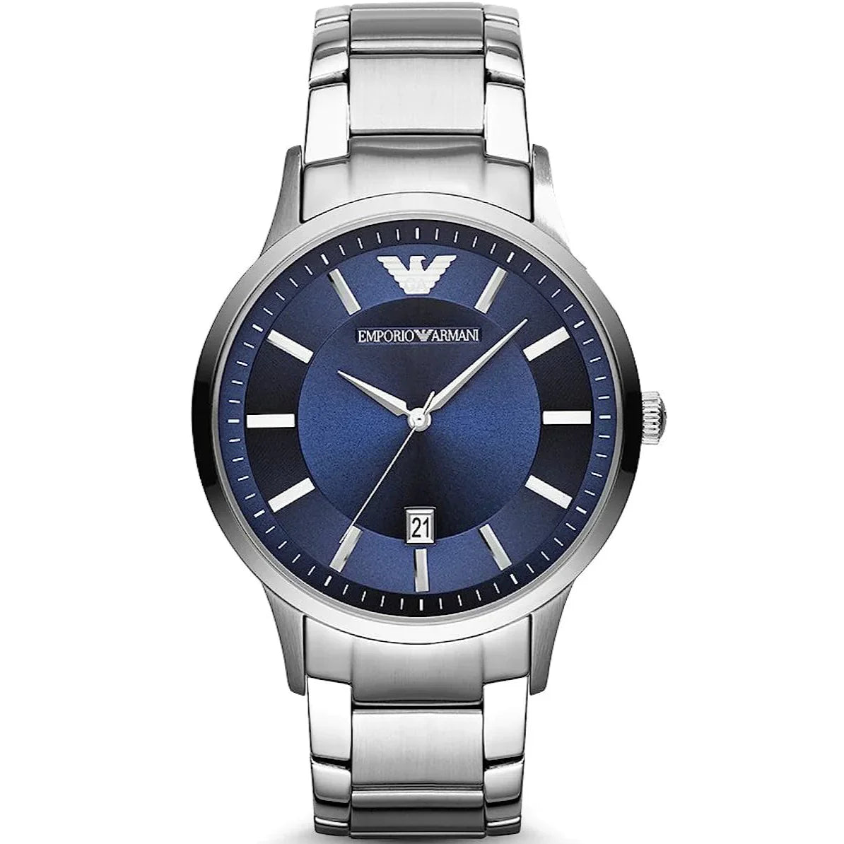 Emporio Armani Men's Renato Watch Blue AR2477-GR8 Sunglasses