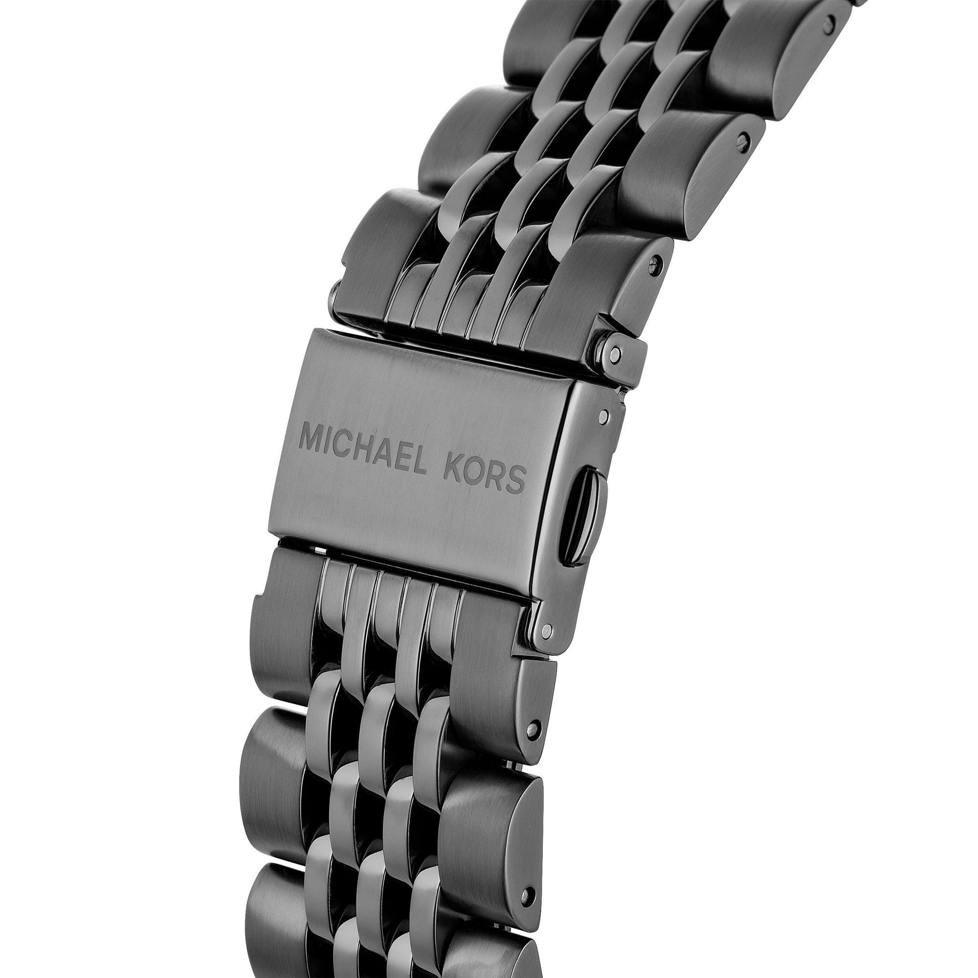 Michael Kors Men's Watch Bayville Chronograph Blue Gunmetal MK8727-GR8 Sunglasses