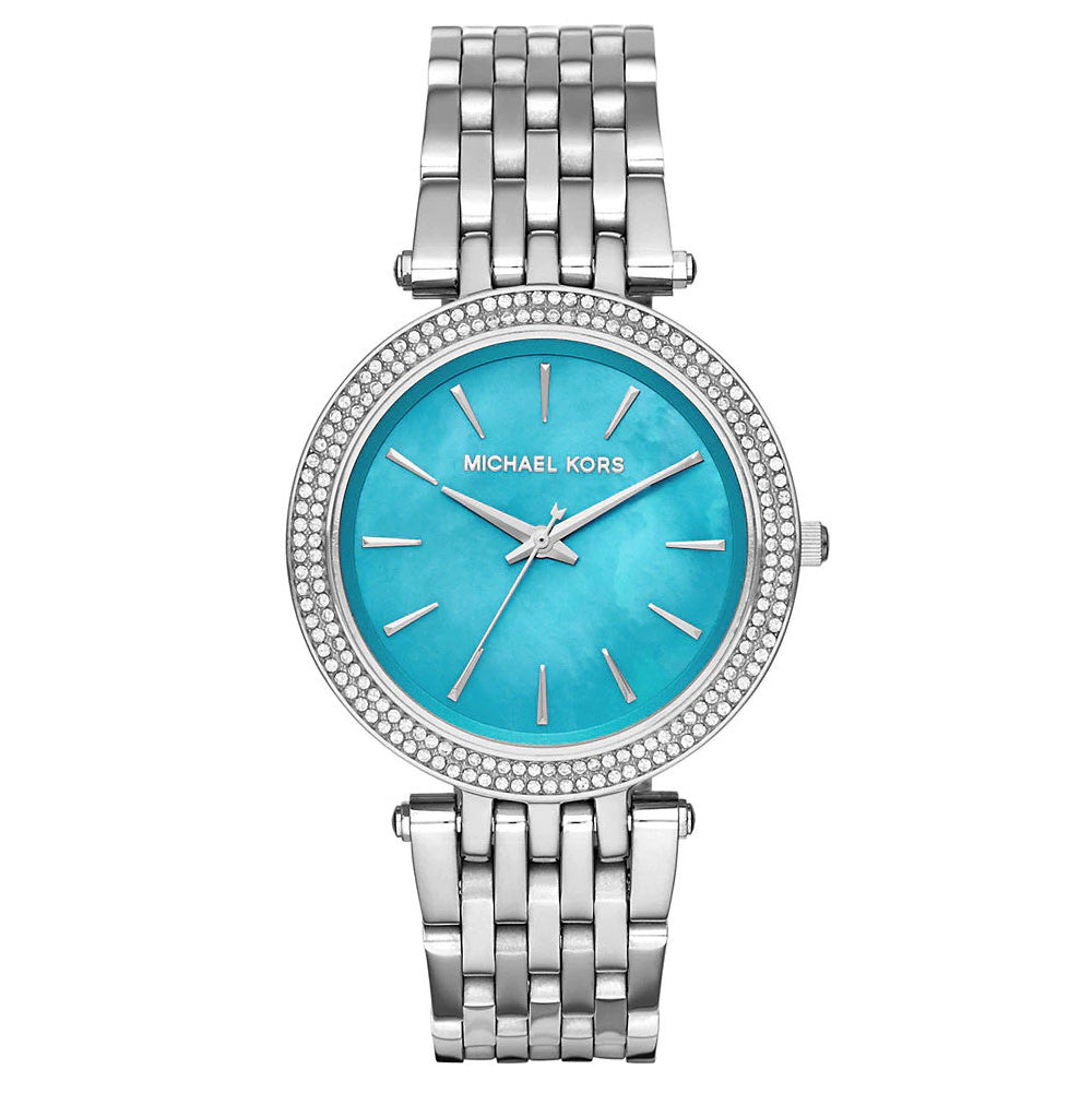 Michael Kors Watch Ladies Darci 39mm Blue Mother of Pearl MK3515-GR8 Sunglasses
