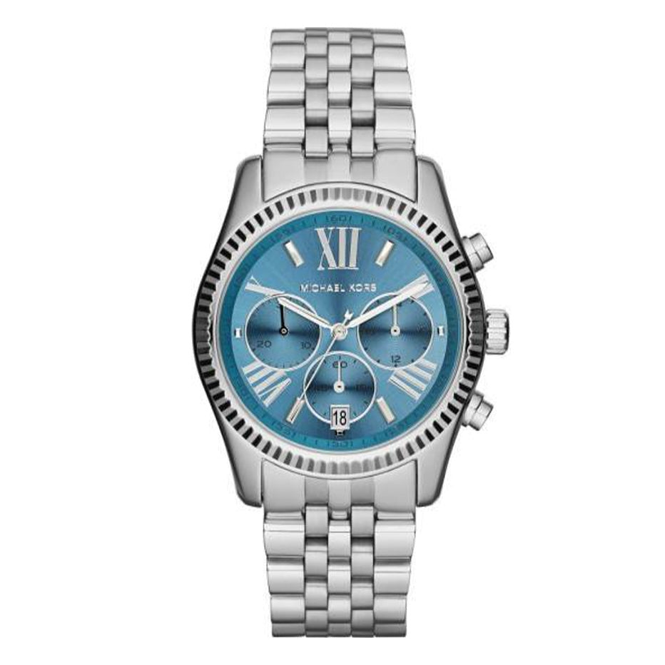 Michael Kors Ladies Watch Lexington Chronograph 38mm Pale Blue MK5887-GR8 Sunglasses