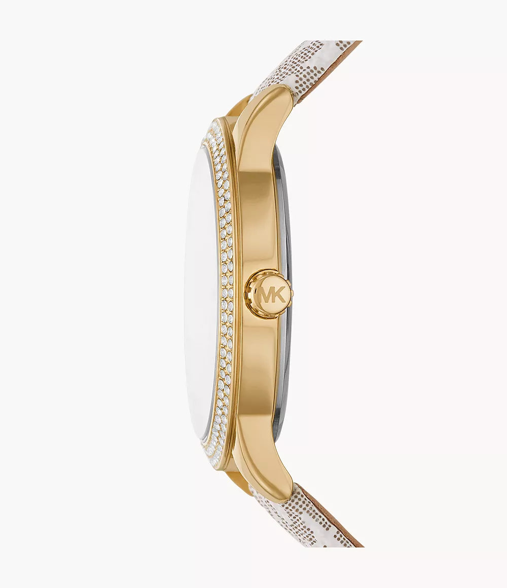 Michael Kors Ladies Watch Tibby 40mm Gold White MK6967-GR8 Sunglasses