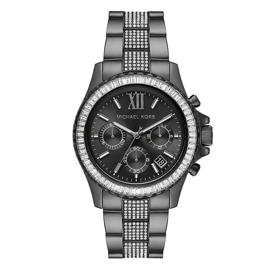 Michael Kors Ladies Watch Everest Chronograph 42mm Gunmetal MK6974-GR8 Sunglasses