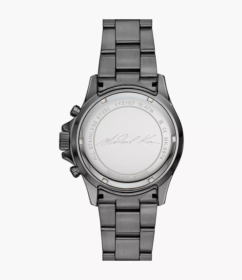 Michael Kors Ladies Watch Everest Chronograph 42mm Gunmetal MK6974-GR8 Sunglasses
