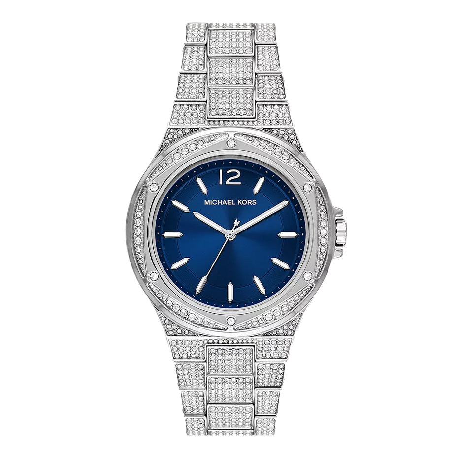 Michael Kors Ladies Watch Lennox 41mm Blue Silver MK6990-GR8 Sunglasses