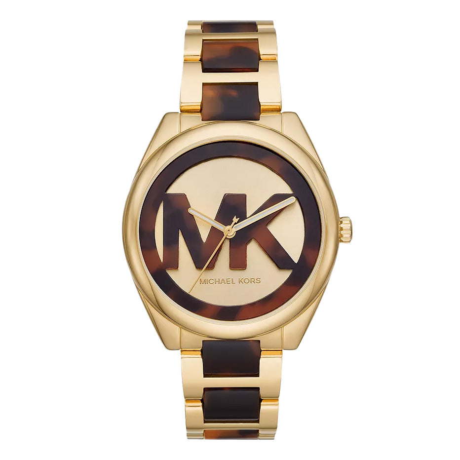 Michael Kors Ladies Watch Janelle 42mm Gold Brown MK7136-GR8 Sunglasses