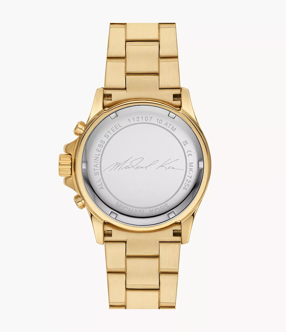 Michael Kors Ladies Watch Everest Chronograph 36mm Gold MK7254-GR8 Sunglasses