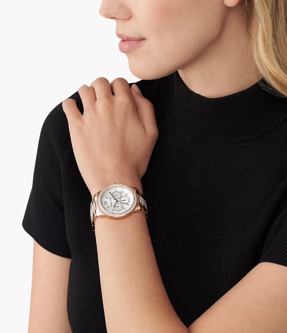 Michael Kors Ladies Watch Tibby 40mm Gold Rose MK7293-GR8 Sunglasses