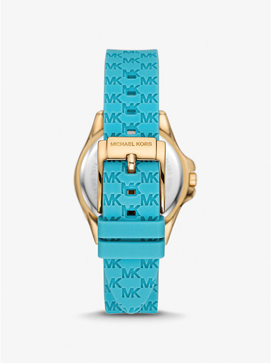 Michael Kors Ladies Watch Mini Pilot 36mm Blue Gold MK7374-GR8 Sunglasses