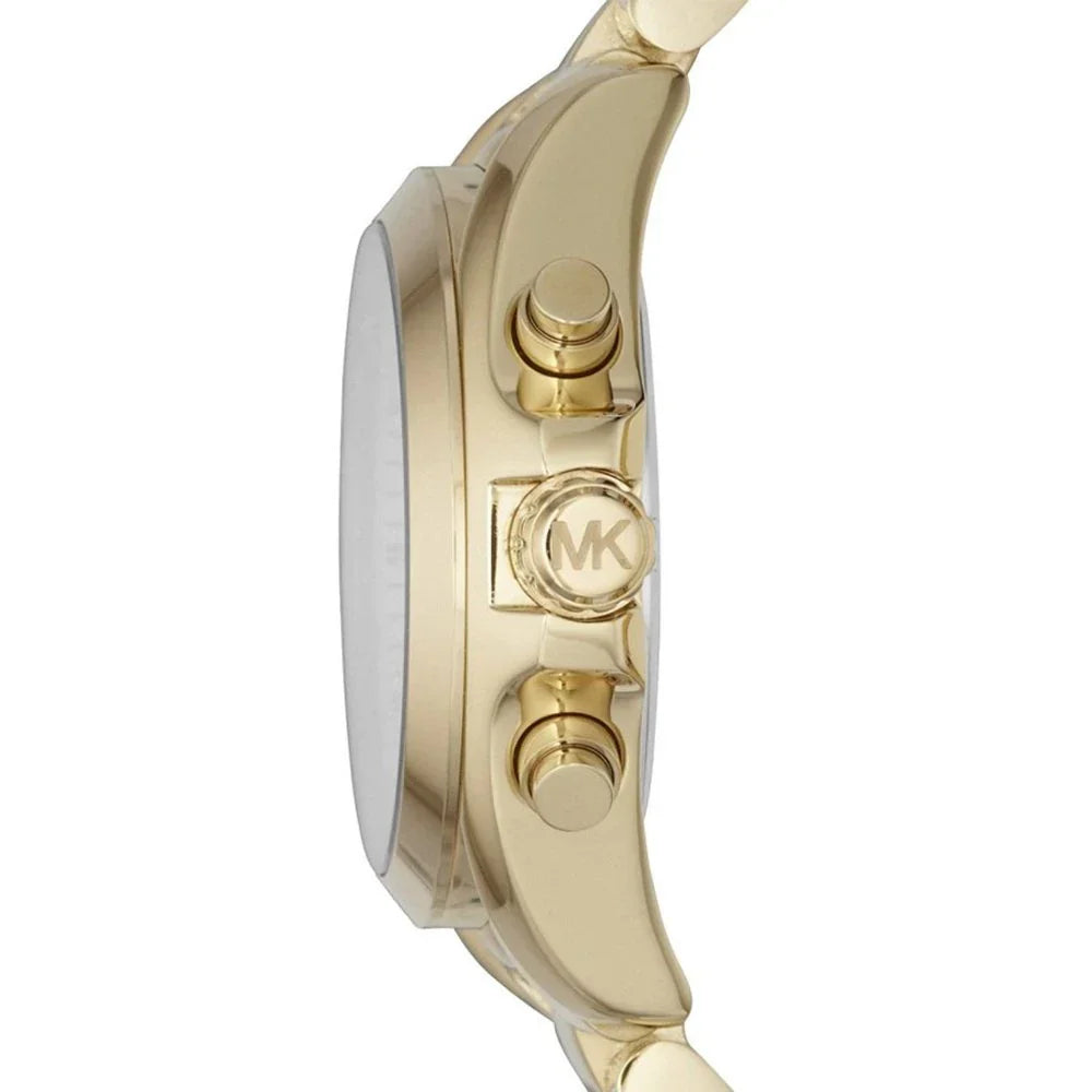 Michael Kors Ladies Watch Everest Chronograph 42mm Black Gold MK5828-GR8 Sunglasses