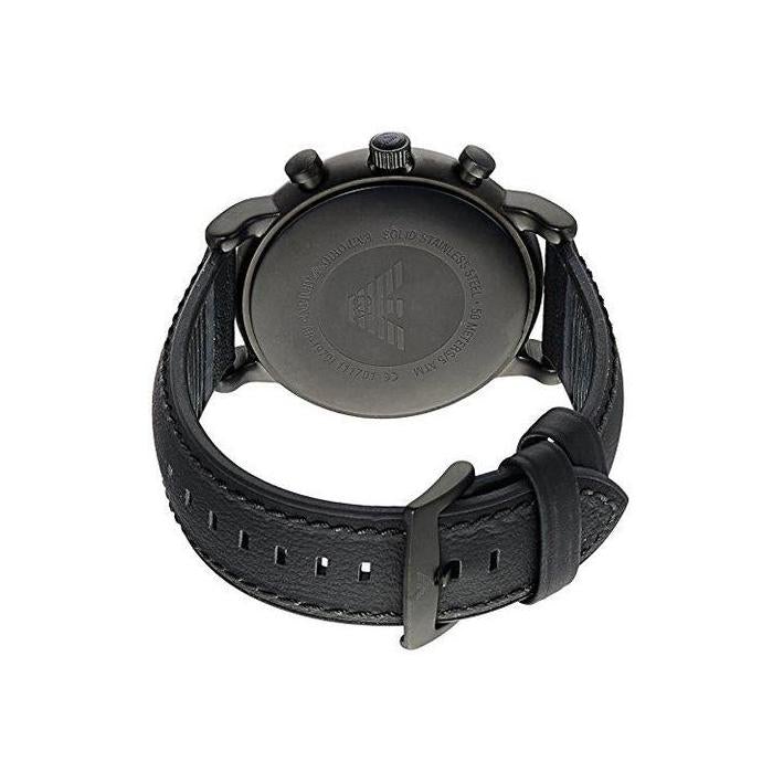 Emporio Armani AR1970 Men's Luigi Black Chronograph Watch-GR8 Sunglasses