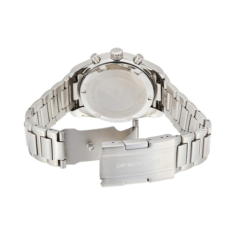Emporio Armani AR6013 Men's Sportivo Silver Chronograph Watch-GR8 Sunglasses