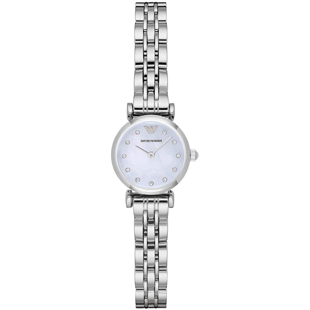 Emporio Armani Ladies Watch Gianni Silver AR1961-GR8 Sunglasses