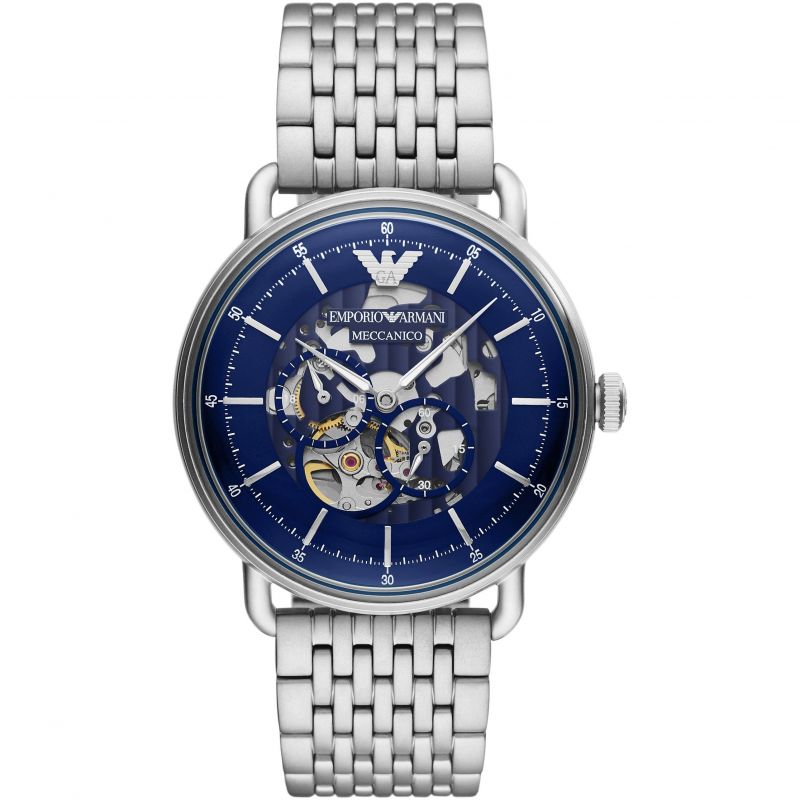 Emporio Armani Men's Automatic Meccanico Watch Skeleton AR60024-GR8 Sunglasses