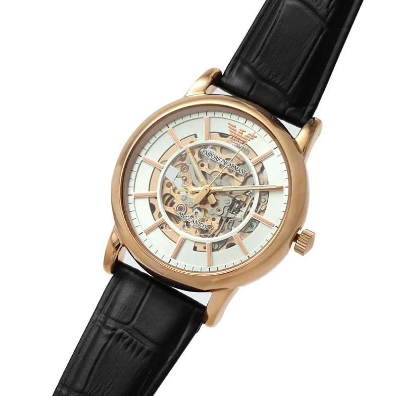 Emporio Armani Men's Automatic Watch Meccanico Luigi Skeleton AR60007-GR8 Sunglasses
