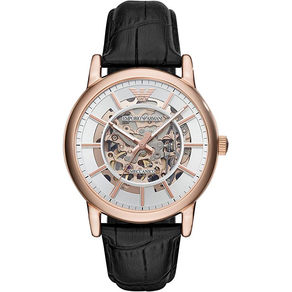 Emporio Armani Men's Automatic Watch Meccanico Luigi Skeleton AR60007-GR8 Sunglasses
