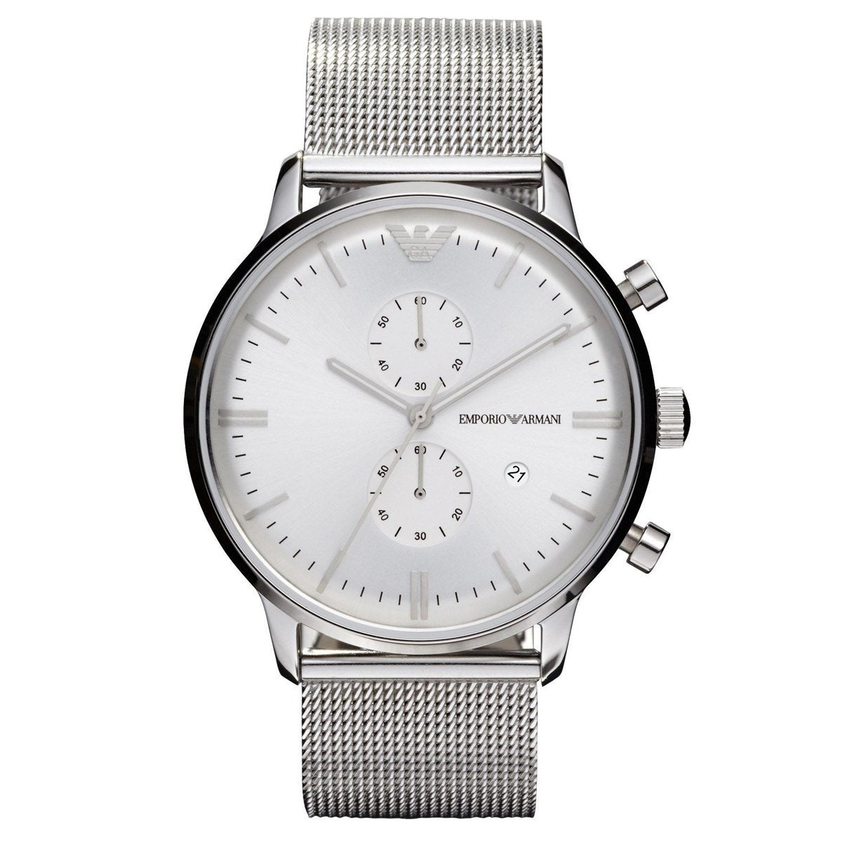 Emporio Armani Men's Chronograph Watch Steel AR0390-GR8 Sunglasses