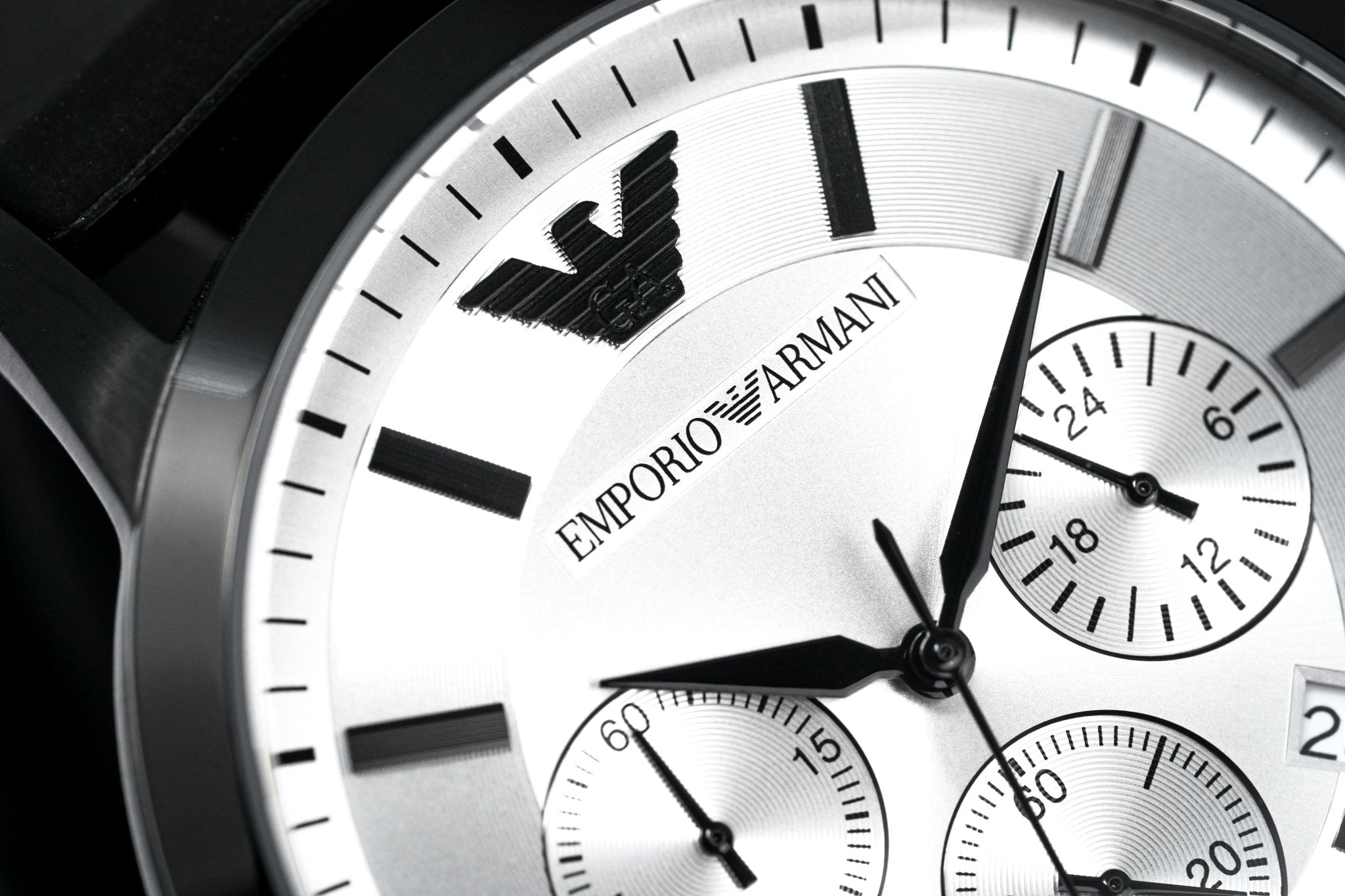 Emporio Armani Men's Luigi Chronograph Watch Black PVD AR11048-GR8 Sunglasses
