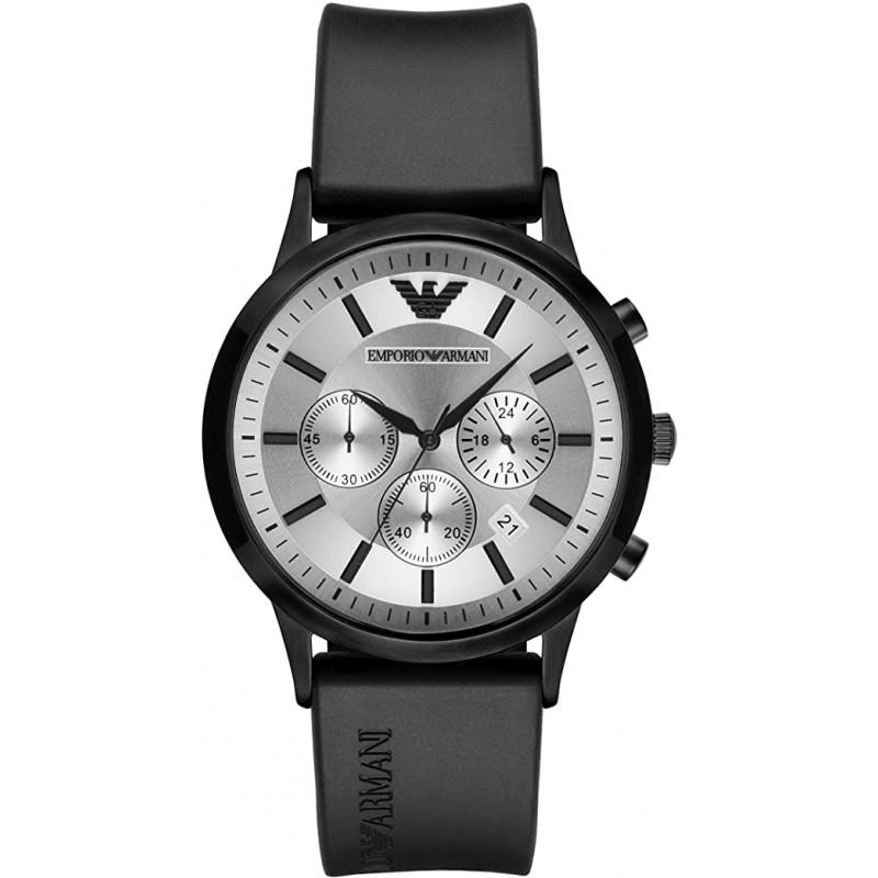 Emporio Armani Men's Luigi Chronograph Watch Black PVD AR11048-GR8 Sunglasses