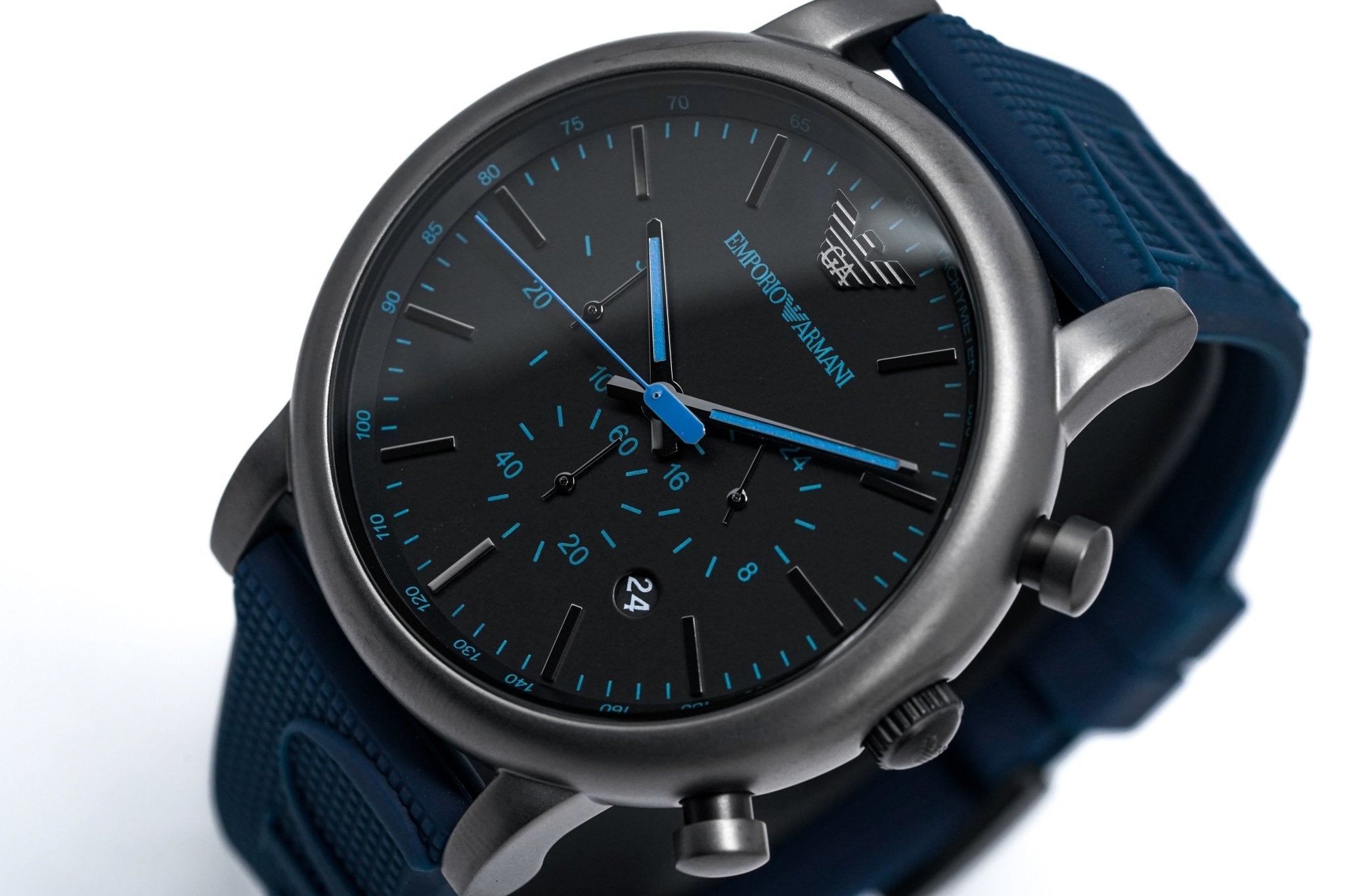 Emporio Armani Men's Luigi Chronograph Watch Gunmetal AR11023-GR8 Sunglasses