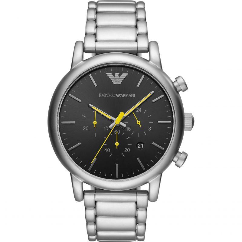 Emporio Armani Men's Luigi Chronograph Watch Steel AR11324-GR8 Sunglasses