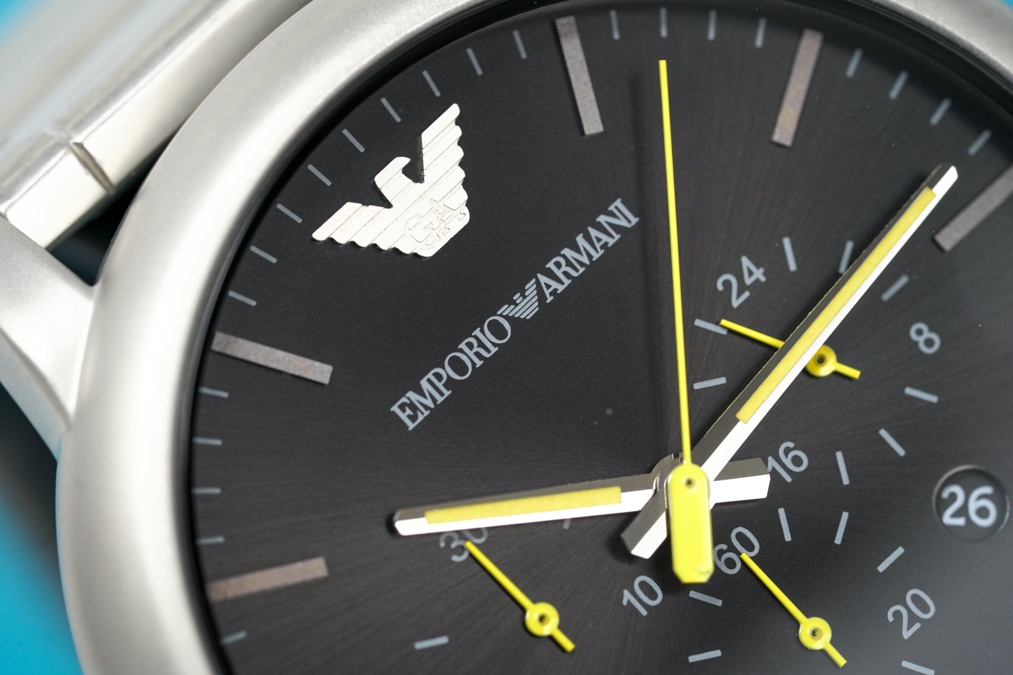 Emporio Armani Men's Luigi Chronograph Watch Steel AR11324-GR8 Sunglasses