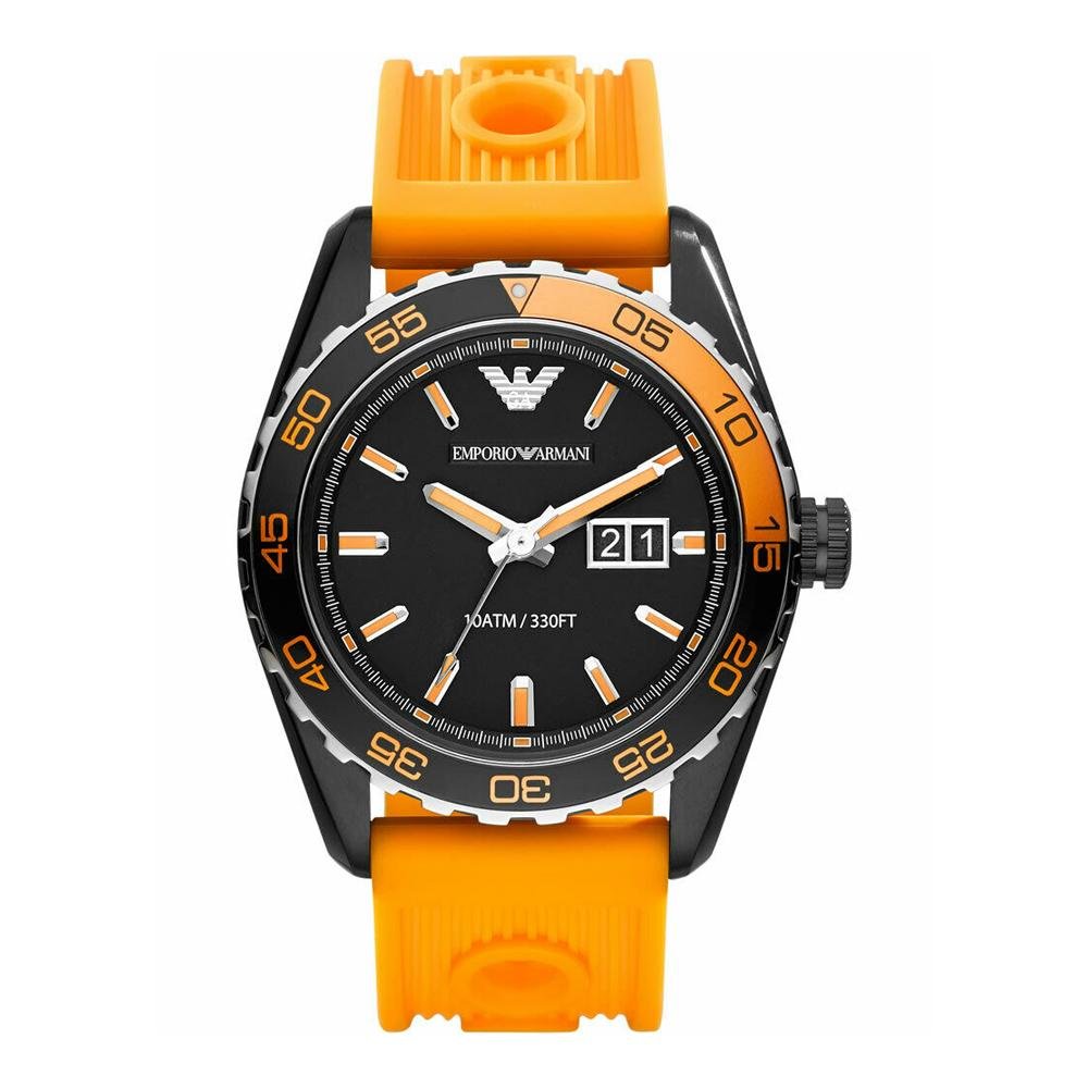 Emporio Armani Men's Sportivo Watch Orange AR6046-GR8 Sunglasses