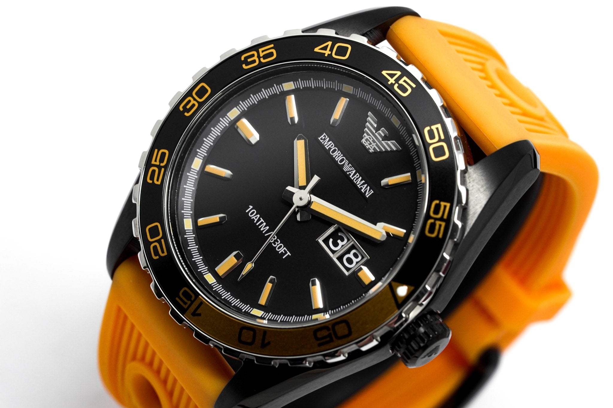 Emporio Armani Men's Sportivo Watch Orange AR6046-GR8 Sunglasses
