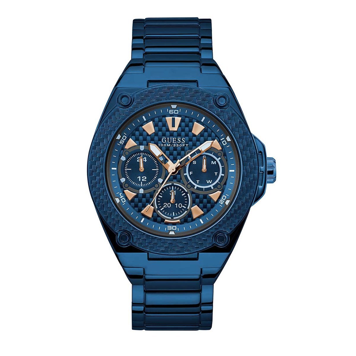 Guess Legacy Day Date Men's Watch Blue W1305G4-GR8 Sunglasses