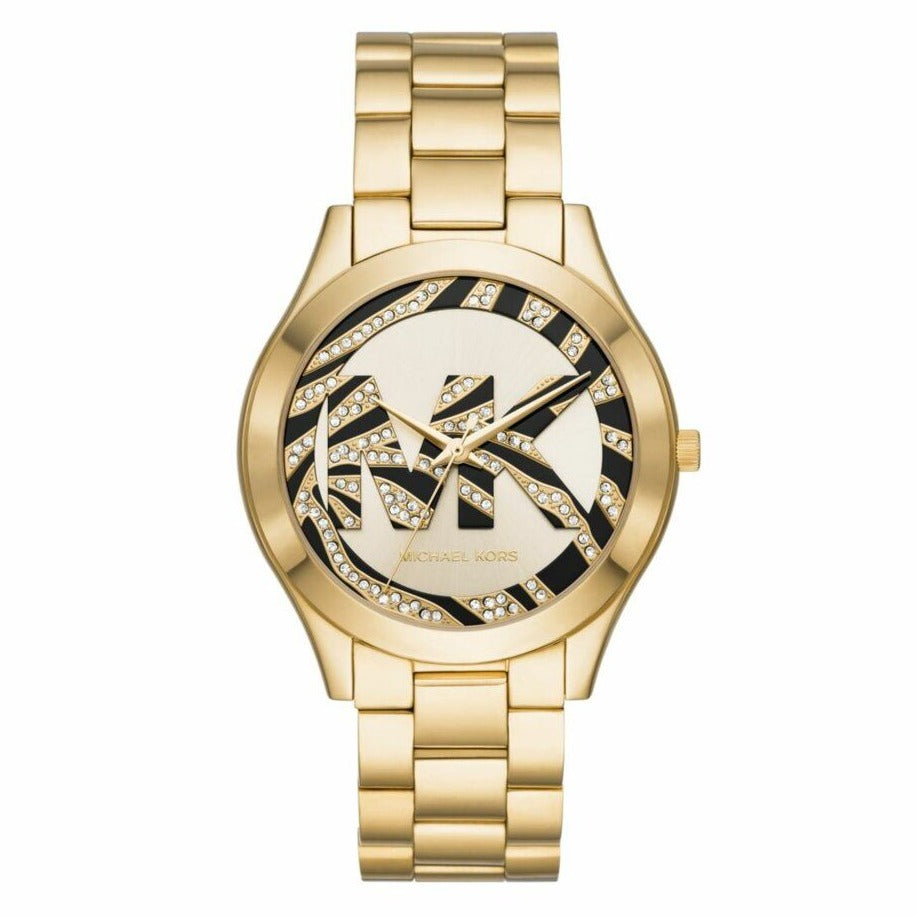 Michael Kors Ladies Watch Slim Runway 42mm Gold MK4561-GR8 Sunglasses