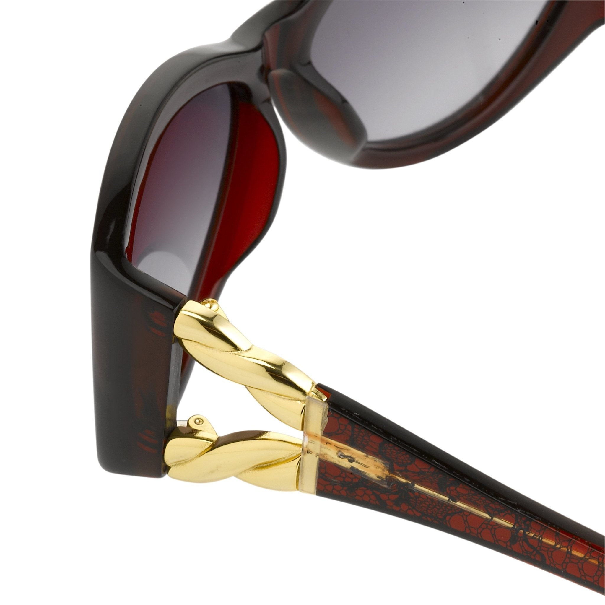 Agent Provocateur Sunglasses Oversized Frame Burgundy and Grey Lenses Category 3 - AP17C3SUN - Watches & Crystals