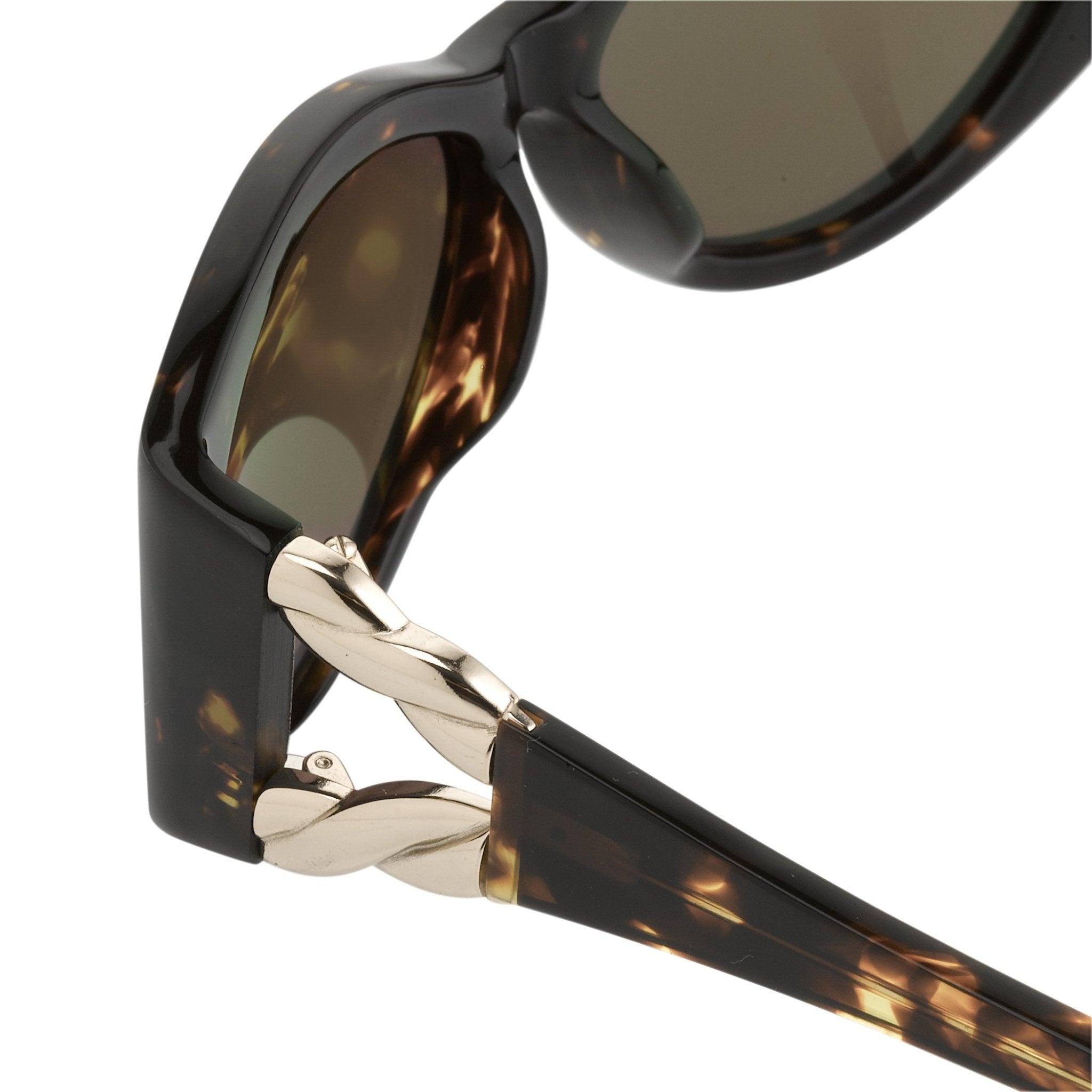 Agent Provocateur Sunglasses Oversized Frame Tortoiseshell and Green Lenses Category 3 - AP17C2SUN - Watches & Crystals