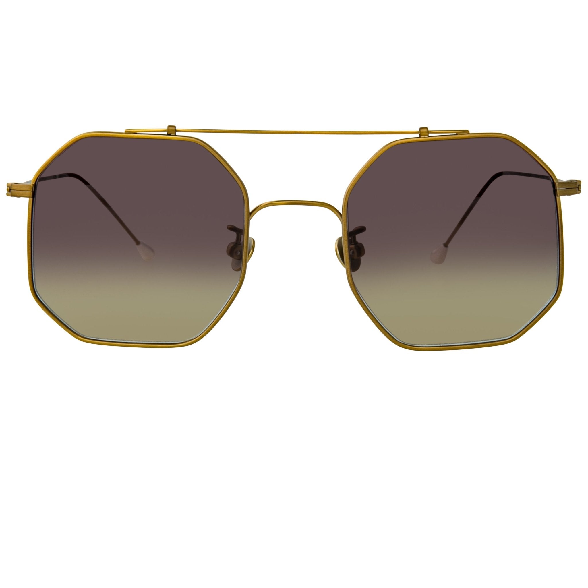 Ann Demeulemeester Titanium Sunglasses Square Bronze with Grey Graduated Lenses CAT3 AD52C3SUN - Watches & Crystals