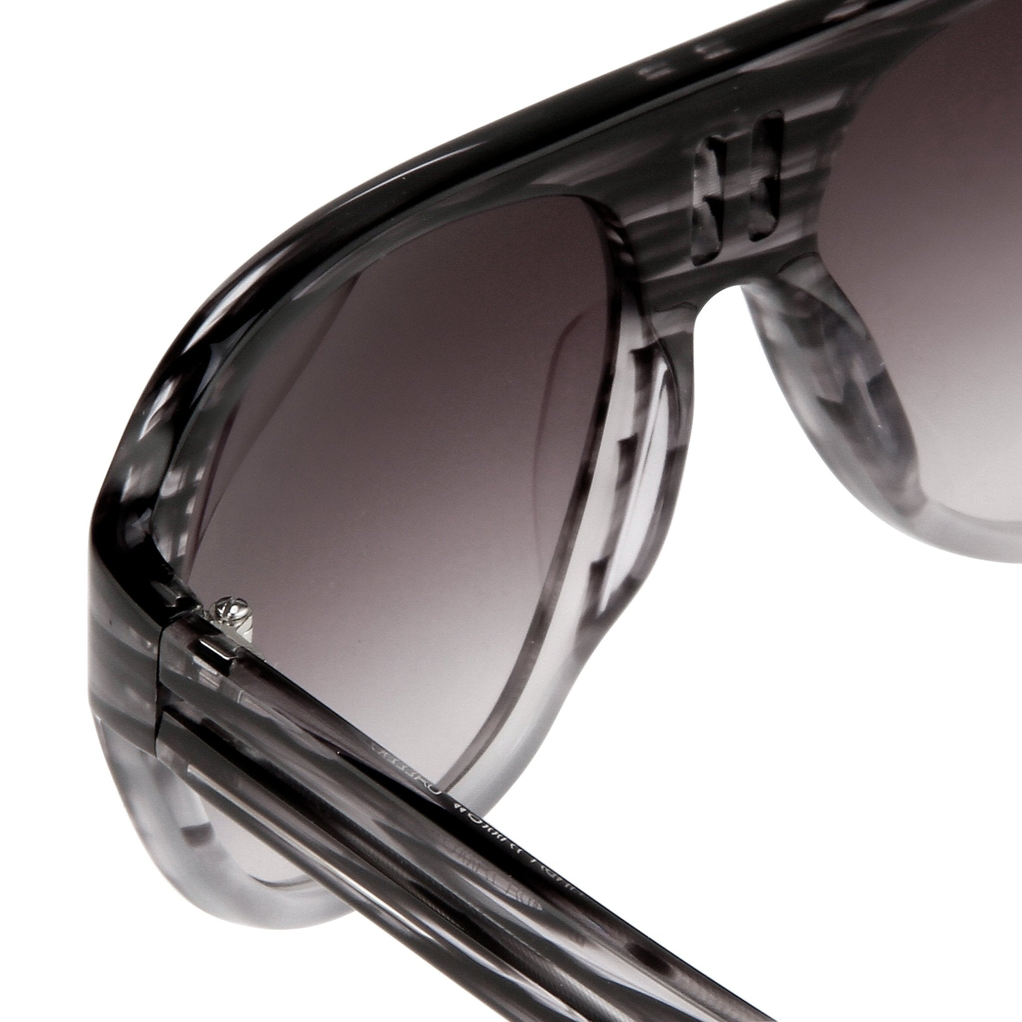 Boris Bidjan Saberi Sunglasses Striped Grey With Purple Graduated Category 3 Lenses BBS4C3SUN - Watches & Crystals