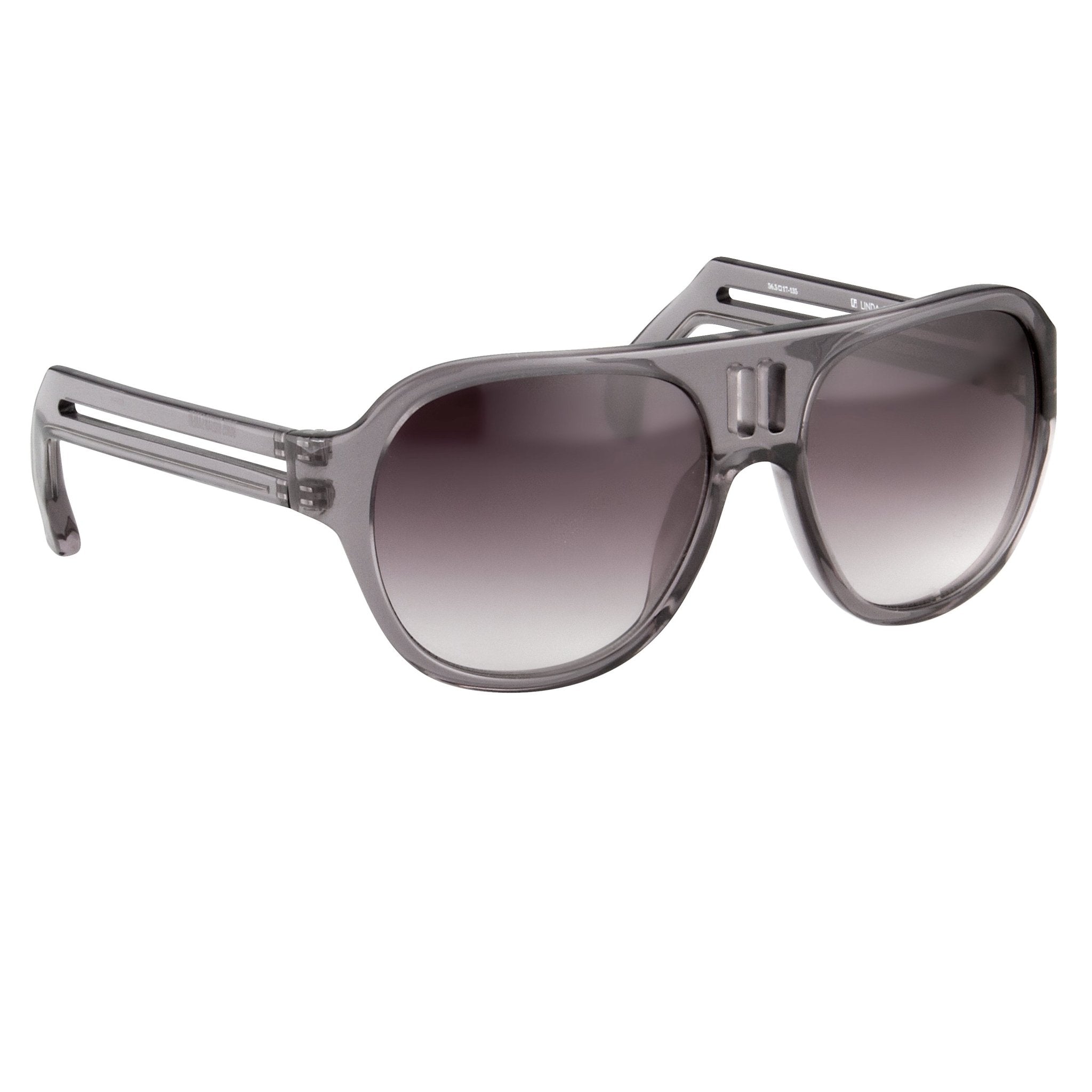 Boris Bidjan Saberi Sunglasses Translucent Slate With Purple Graduated Category 3 Lenses BBS4C4SUN - Watches & Crystals
