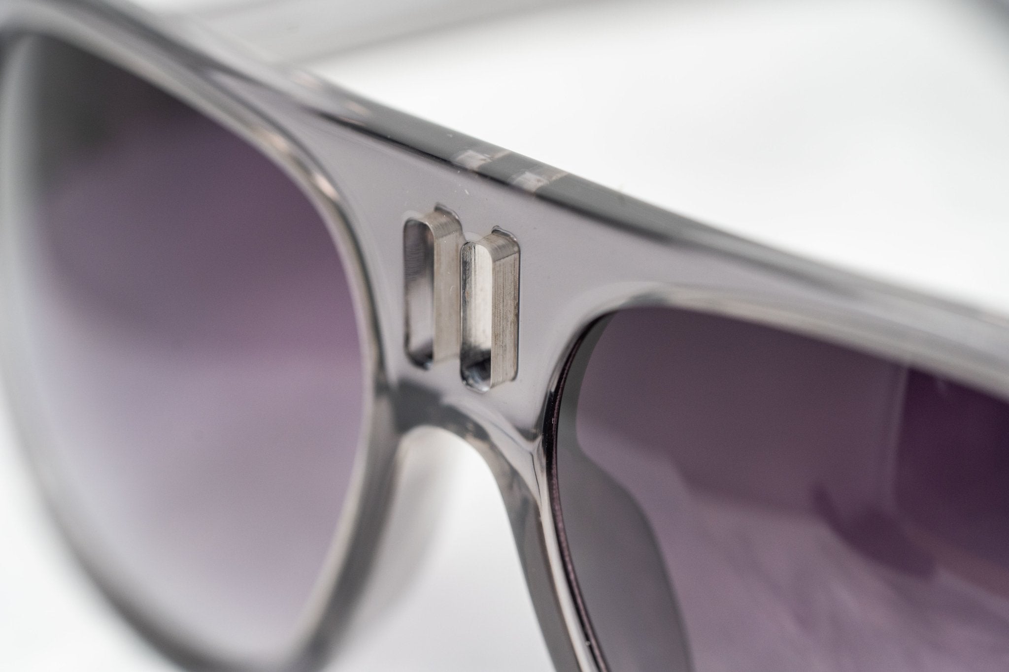 Boris Bidjan Saberi Sunglasses Translucent Slate With Purple Graduated Category 3 Lenses BBS4C4SUN - Watches & Crystals