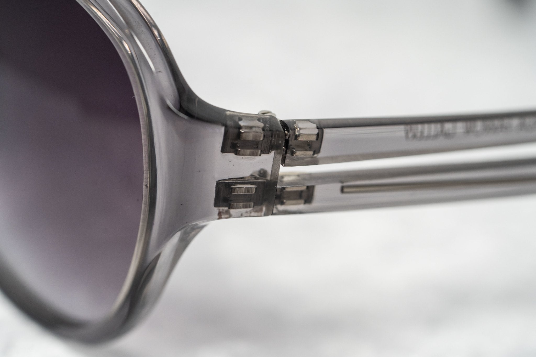 Boris Bidjan Saberi Sunglasses Translucent Slate With Purple Graduated Category 3 Lenses BBS4C4SUN - Watches & Crystals