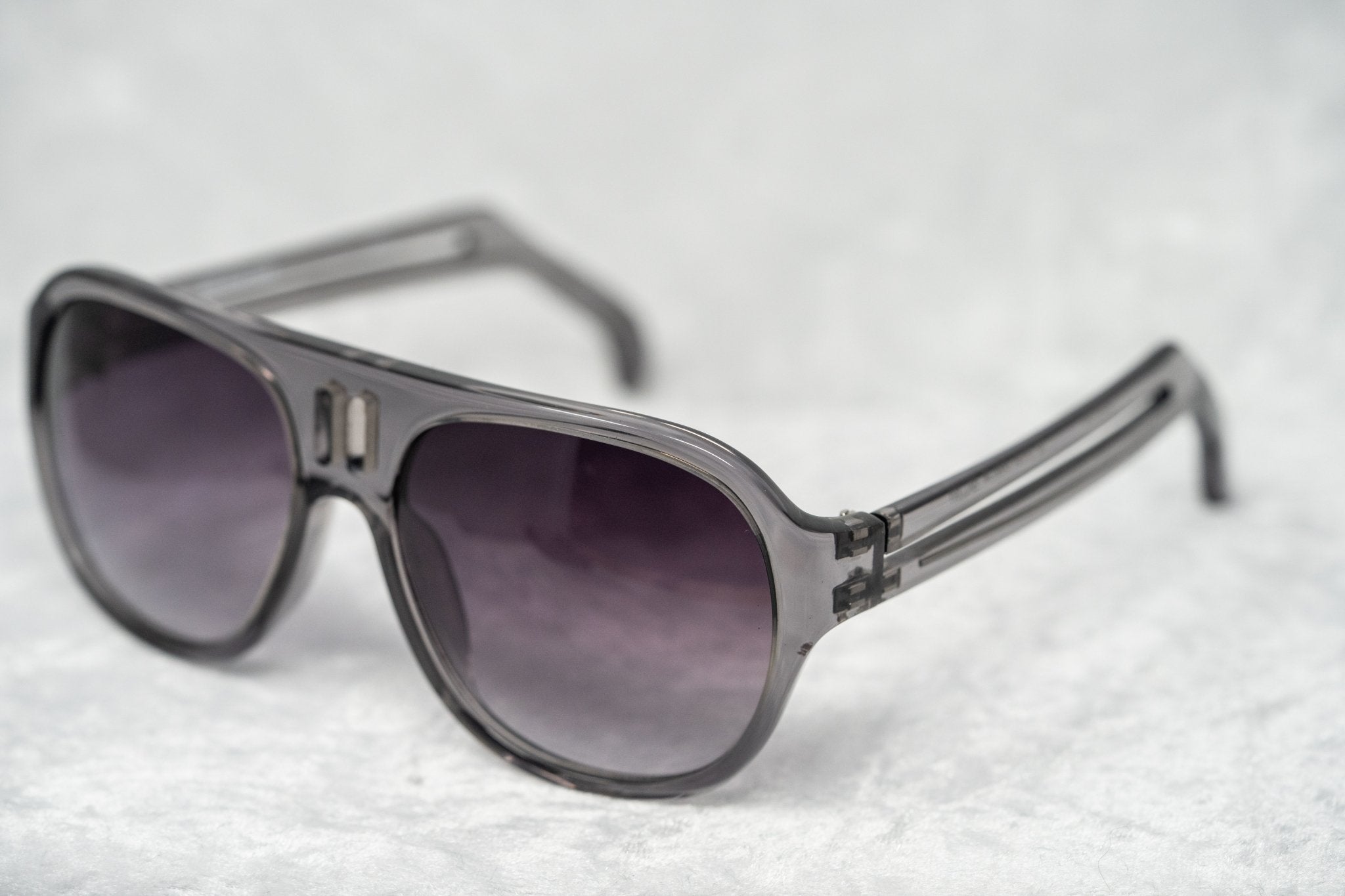 Boris Bidjan Saberi Sunglasses Translucent Slate With Purple Graduated Category 3 Lenses BBS4C4SUN - Watches & Crystals