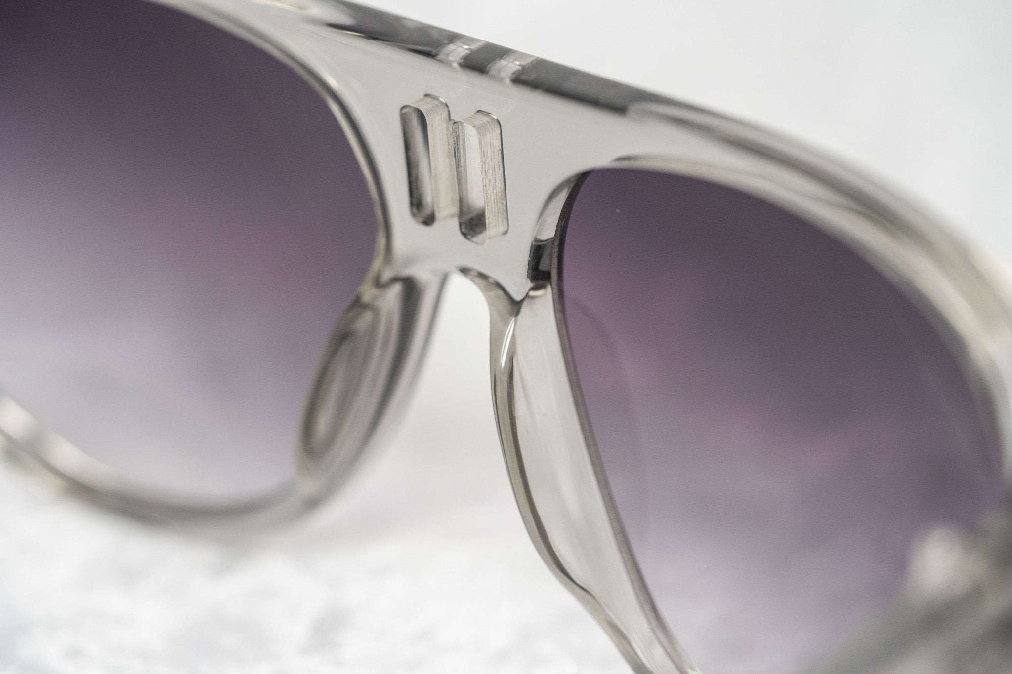 Boris Bidjan Saberi Sunglasses Translucent Smoke With Purple Graduated Category 3 Lenses BBS4C5SUN - Watches & Crystals