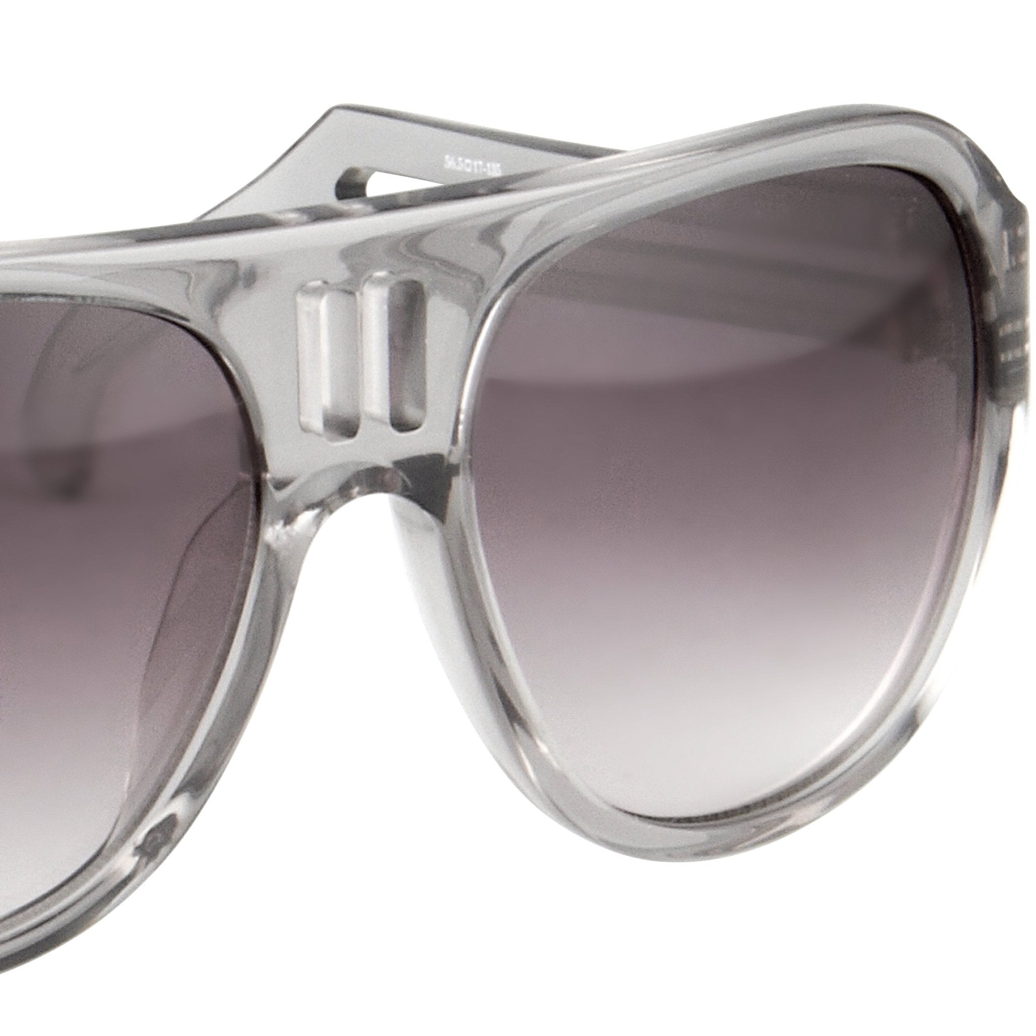 Boris Bidjan Saberi Sunglasses Translucent Smoke With Purple Graduated Category 3 Lenses BBS4C5SUN - Watches & Crystals