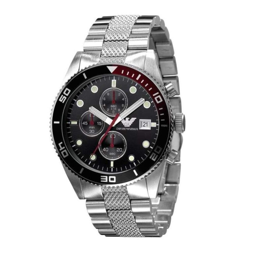 Emporio Armani Men's Chronograph Watch Black AR5855 - Watches & Crystals