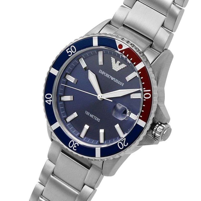 Emporio Armani Men's Diver Watch Steel Blue AR11339 - Watches & Crystals