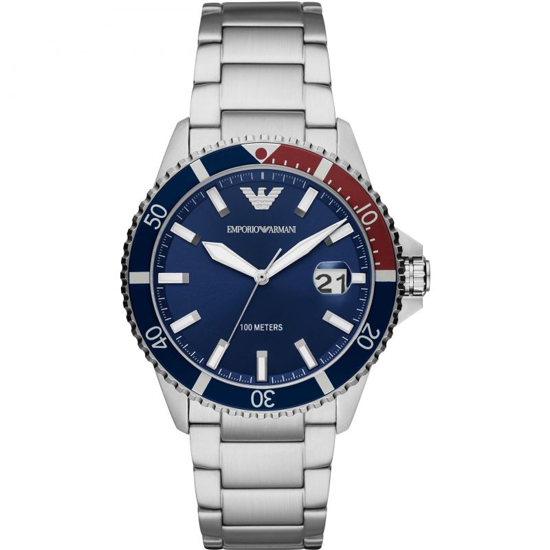 Emporio Armani Men's Diver Watch Steel Blue AR11339 - Watches & Crystals