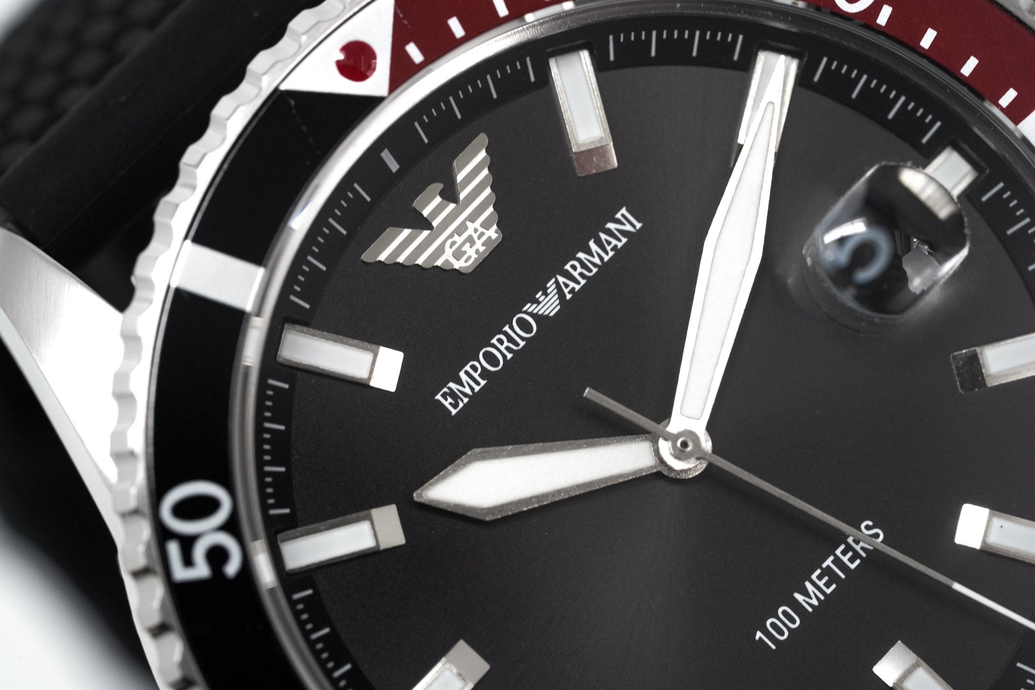 Emporio Armani Men's Diver Watch Steel Silicone AR11341 - Watches & Crystals